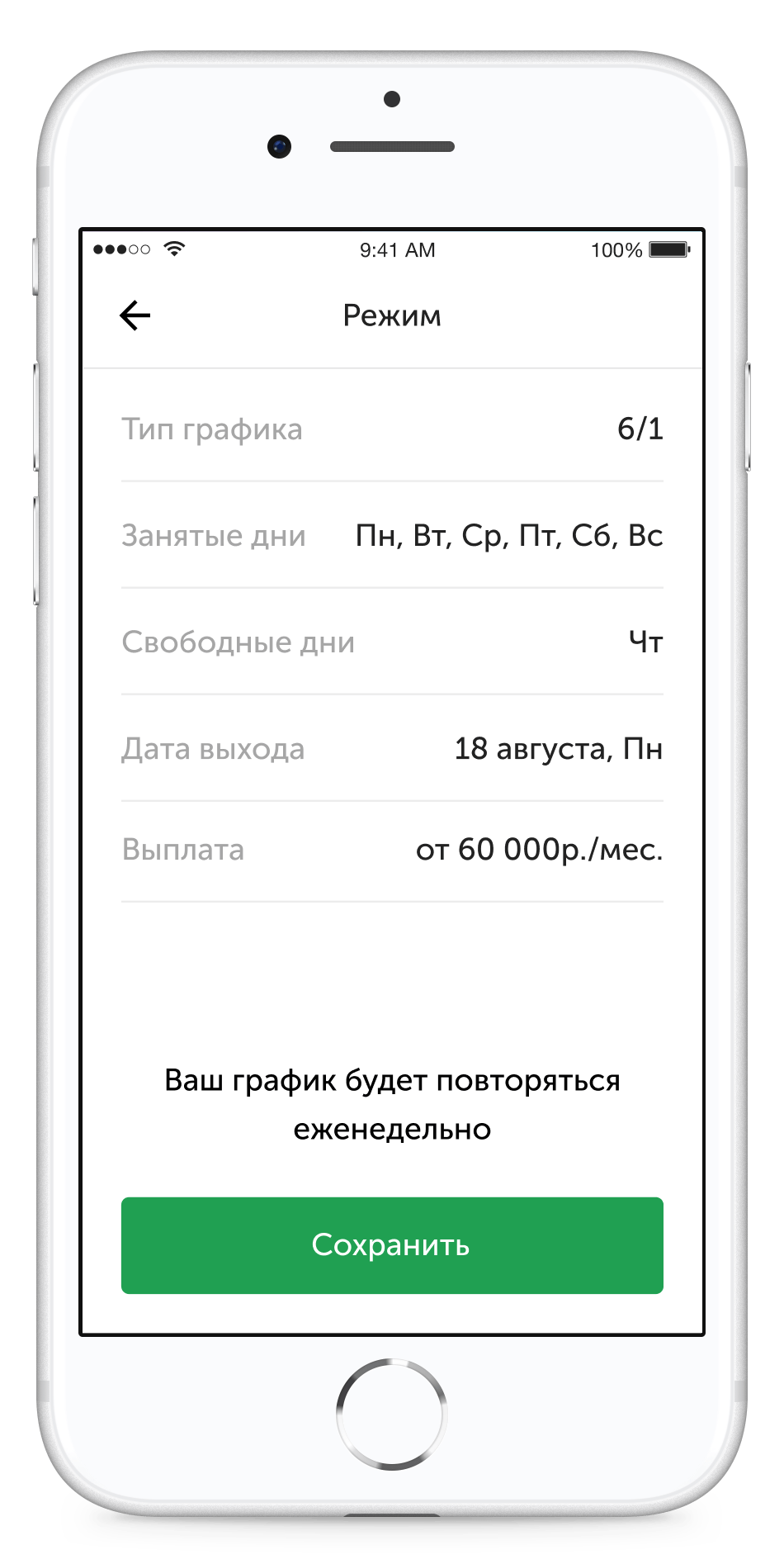 Стабильный график